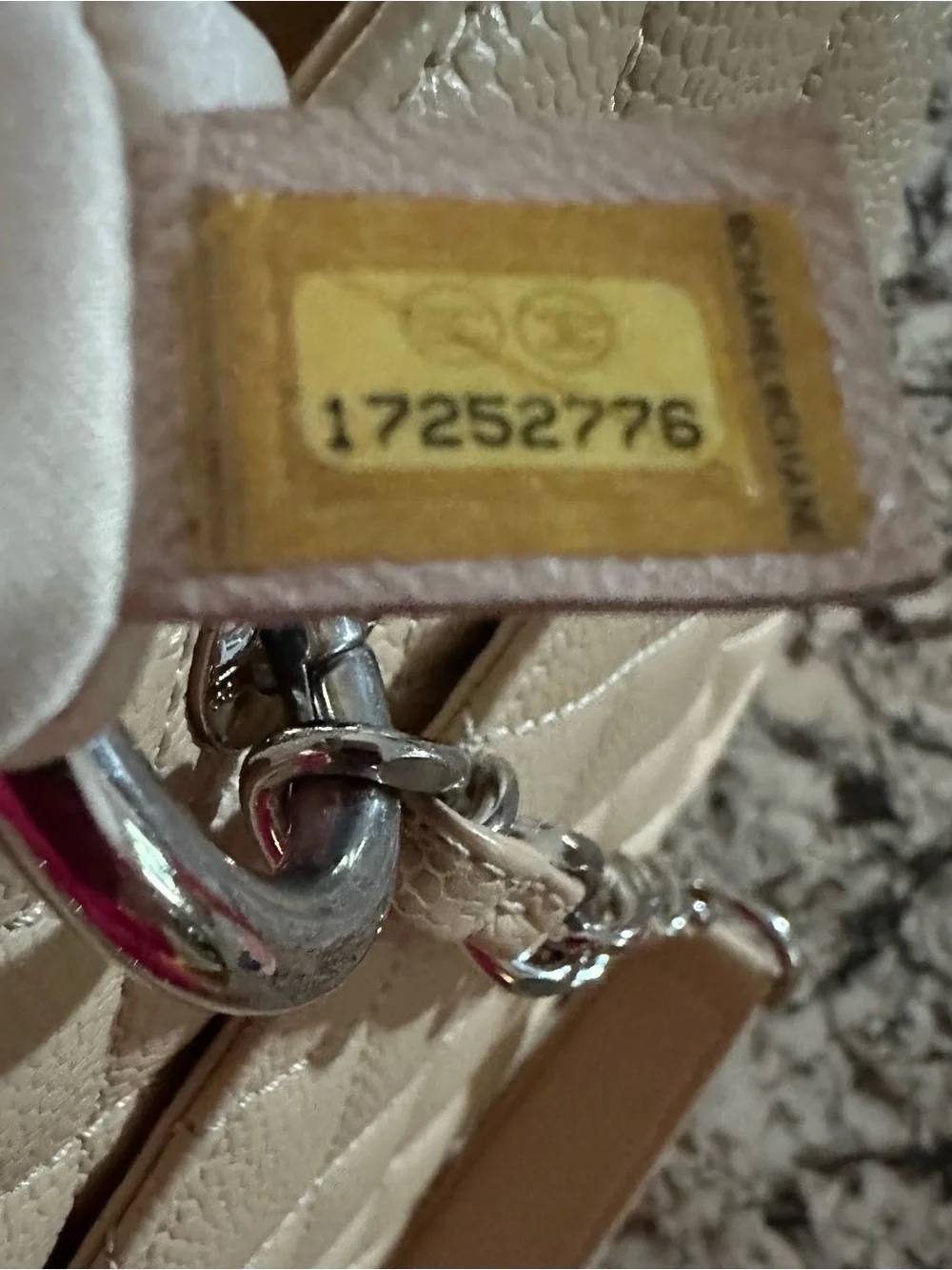 Chanel Beige Quilted Cavier Leather Grand Shopping Tote Bag with Silver hardware